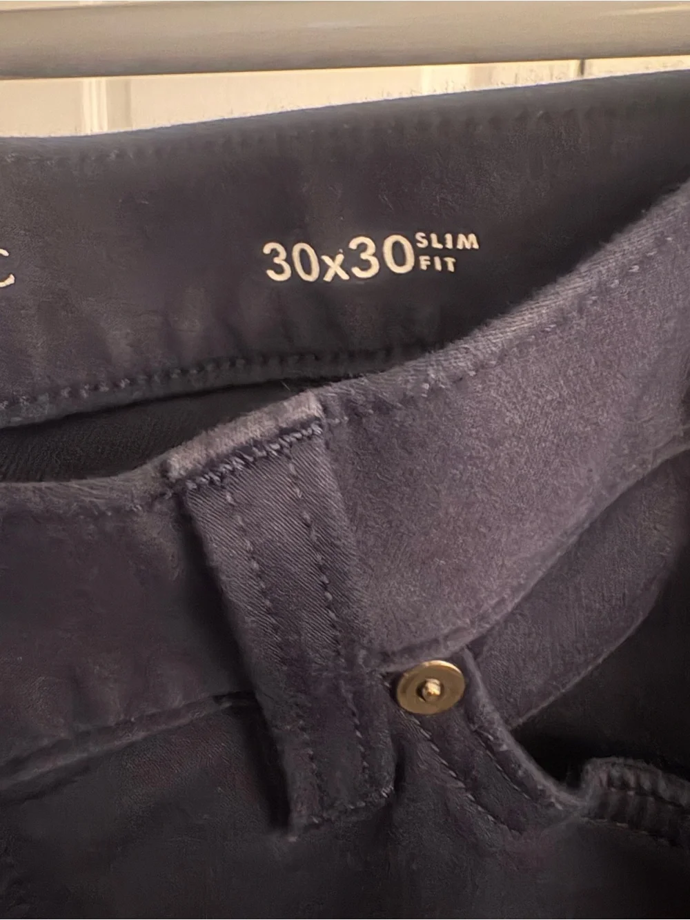 Banana Republic Traveler Slim Fit Pants - Navy Blue (Size 30x30)